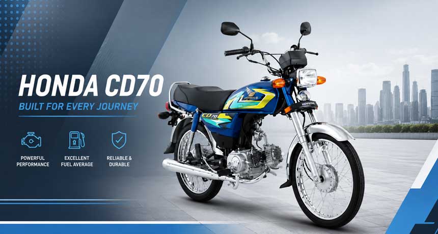 Honda CD70 Gets New Stickers - 2026 Price in Pakistan