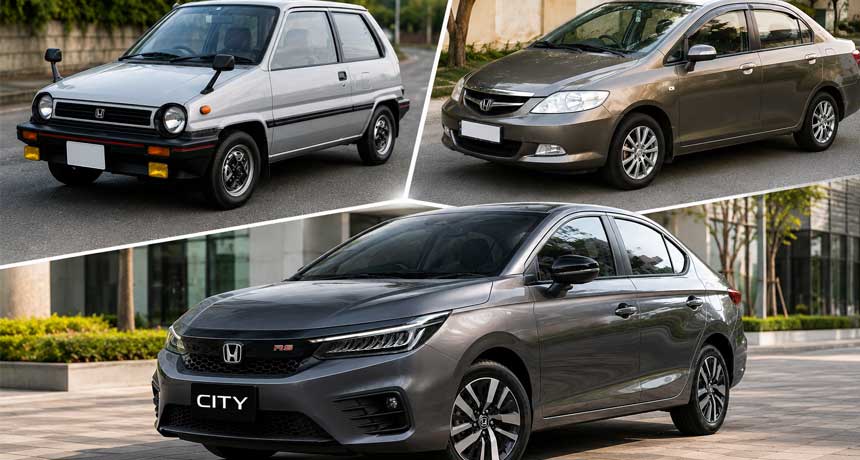 Honda City Generations in Pakistan From First Model to Latest